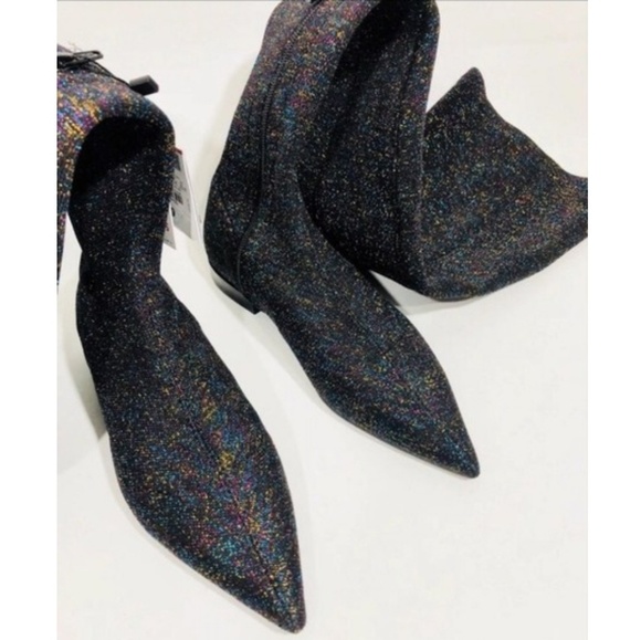 Fabulous Sparkly Over the Knee Zara Boots - Picture 3 of 6